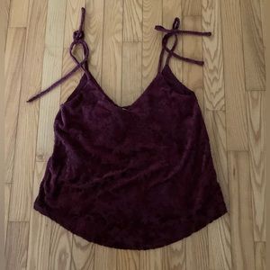 Velvet top